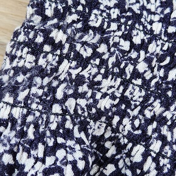 ☔️🍑American Eagle Blue Ruffle Lined Smocked Tube Top Medium - Picture 5 of 8